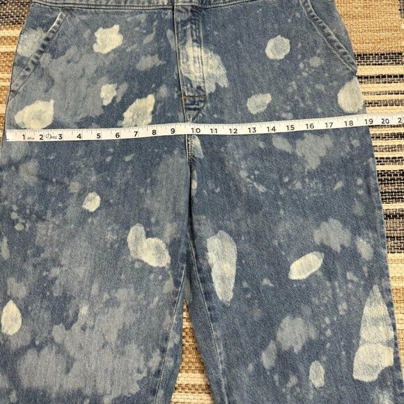 Lee Union-Alls Women's Coverall Denim Splatter Great Fog Pockets Blue Size Small - Picture 14 of 16